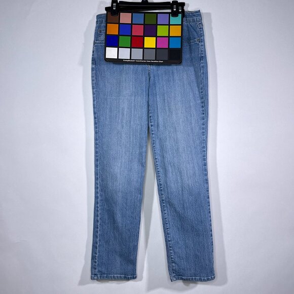 Bandolinoblu Mandie Textured‎ Straight Leg Stretch Jeans Size 12 - Picture 16 of 16